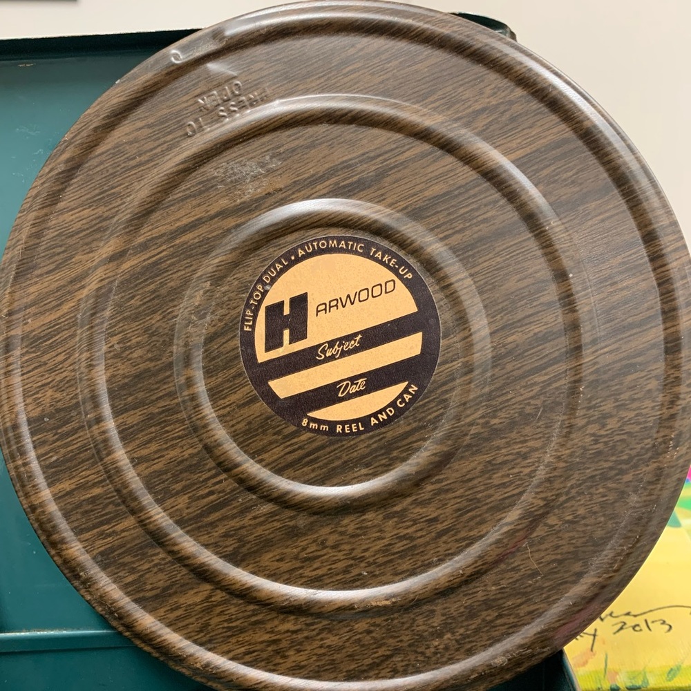 COPY - Vintage Harwood 8mm reel and can